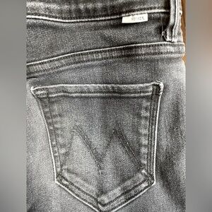 MOTHER mid rise flared cropped jeans